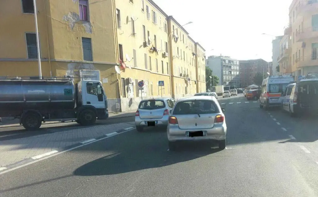 Il luogo dell'incidente in via San Michele