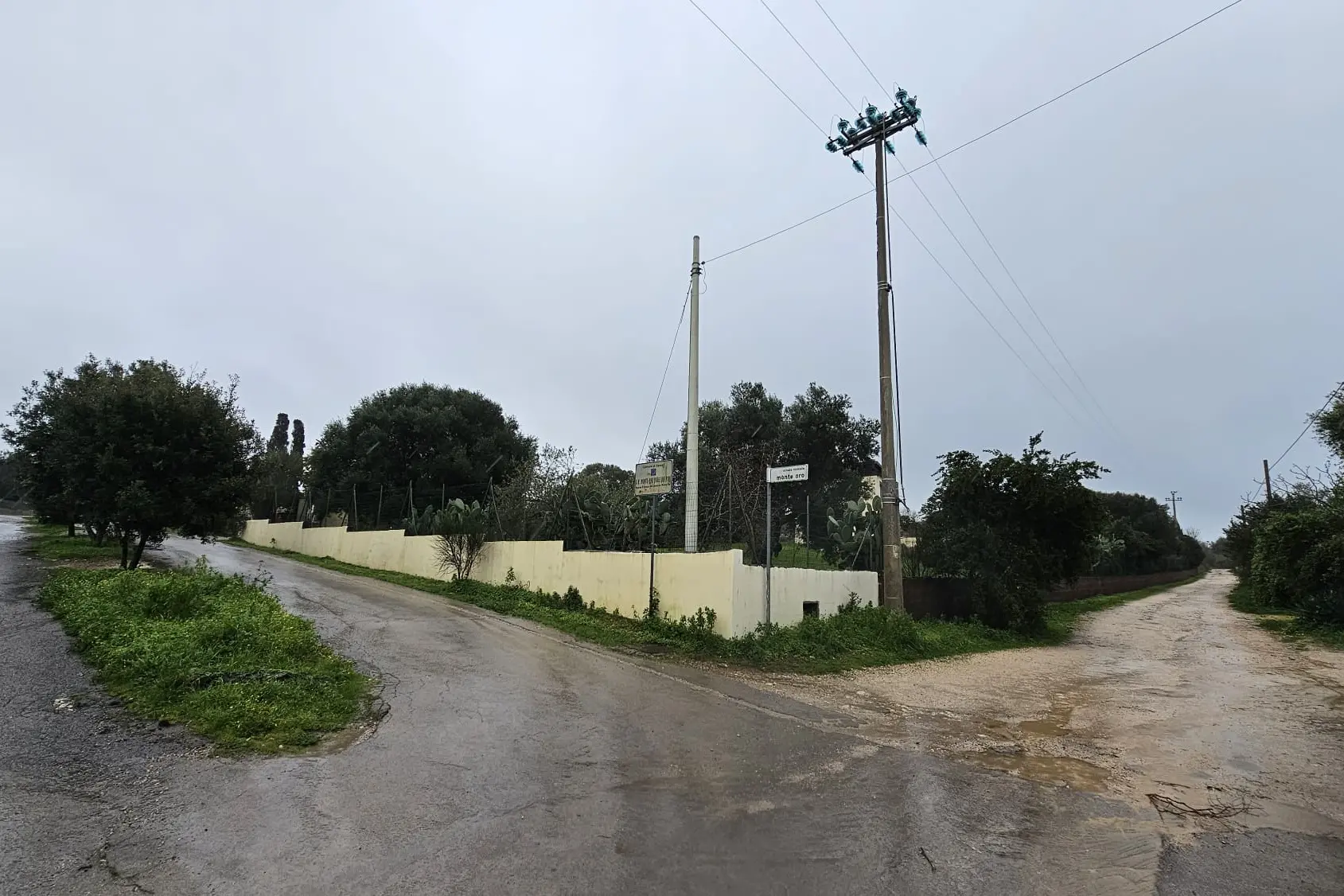 Strada vicinale Monte Oro (foto Floris)