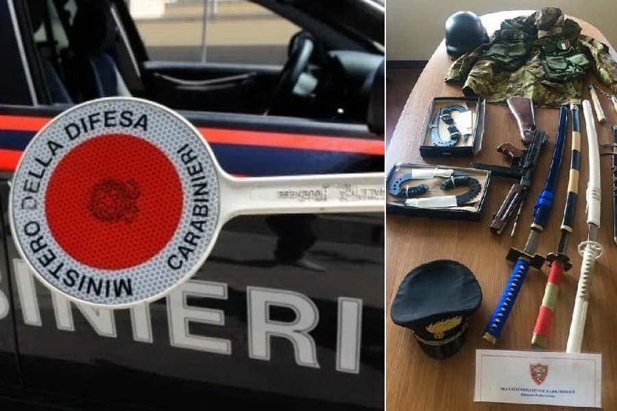 In auto con armi, pugnali e sciabole: Cagliari, denunciato un 33enne