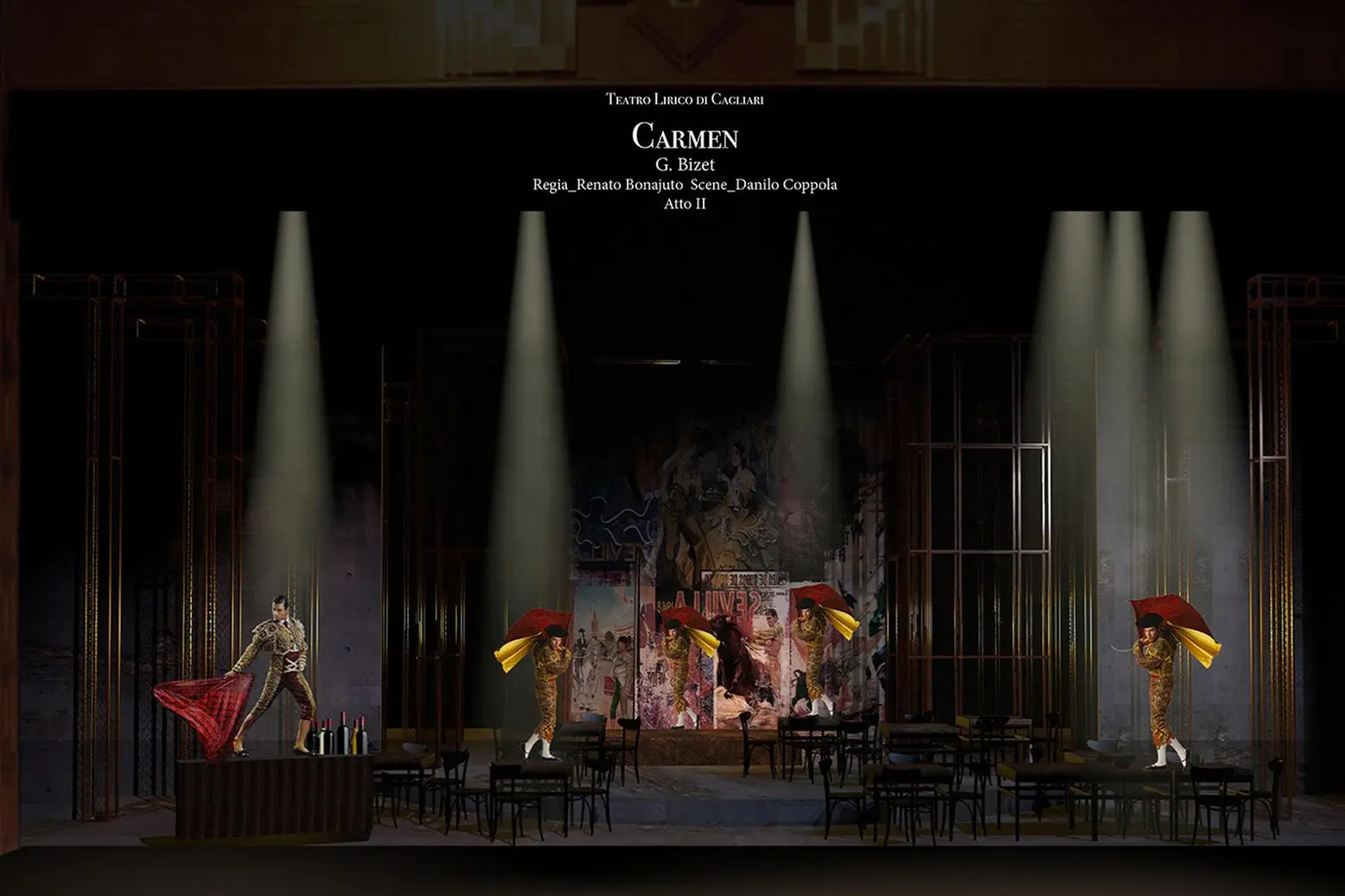 Carmen atto II, bozzetto di Danilo Coppola (foto ufficio stampa)