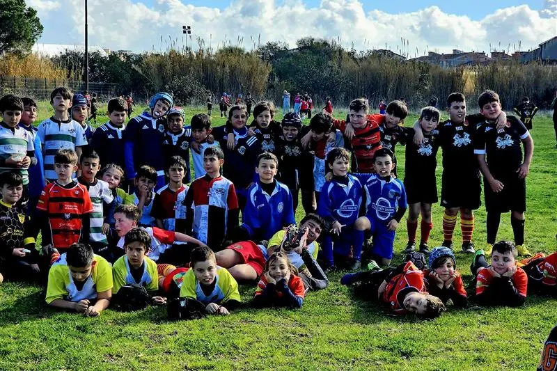 I giovani del rugby (foto Fiori)