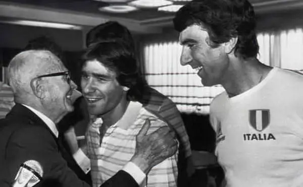 Il Presidente con Bruno Conti e Dino Zoff