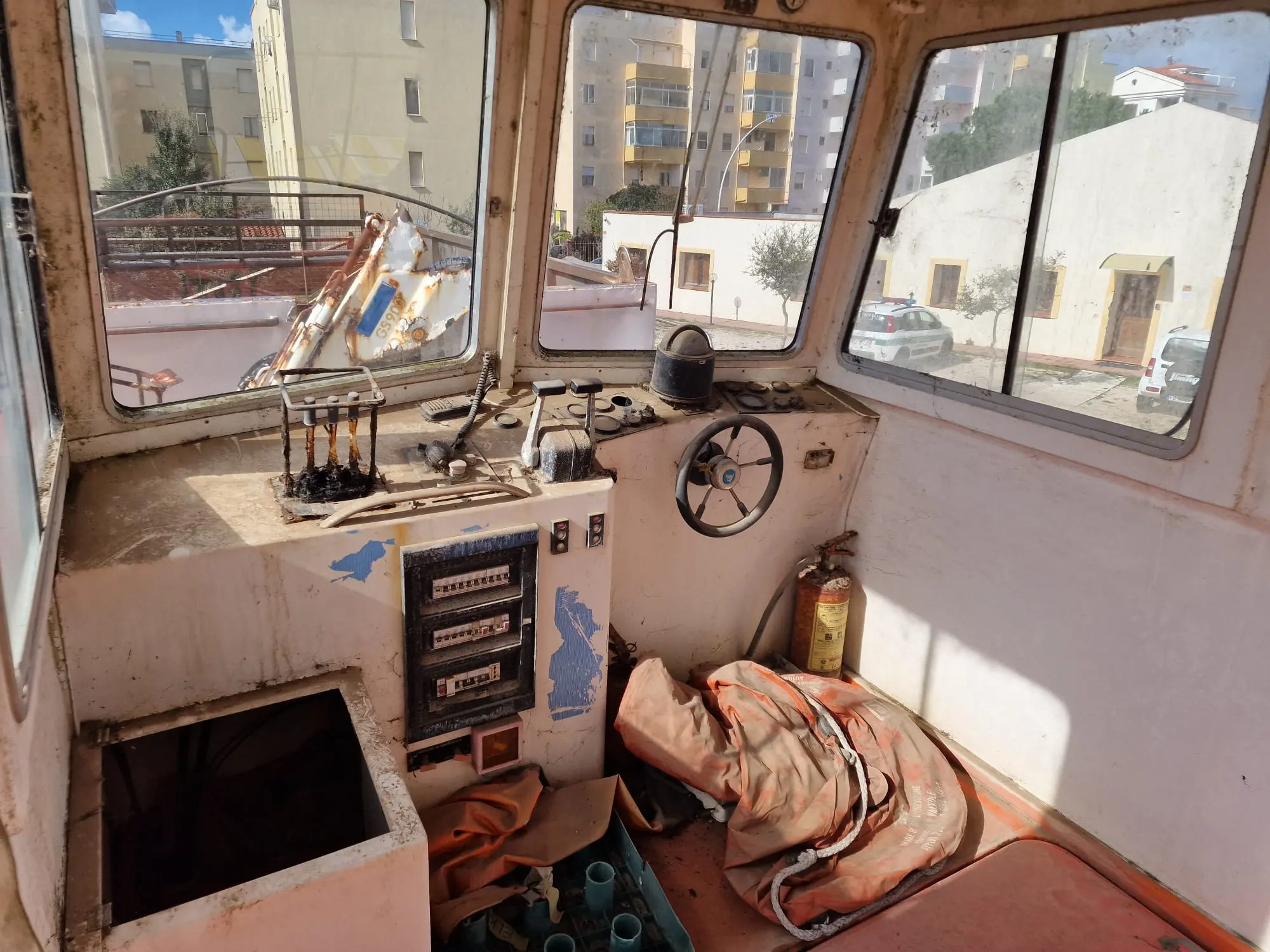 L'interno della barca (foto Fiori)