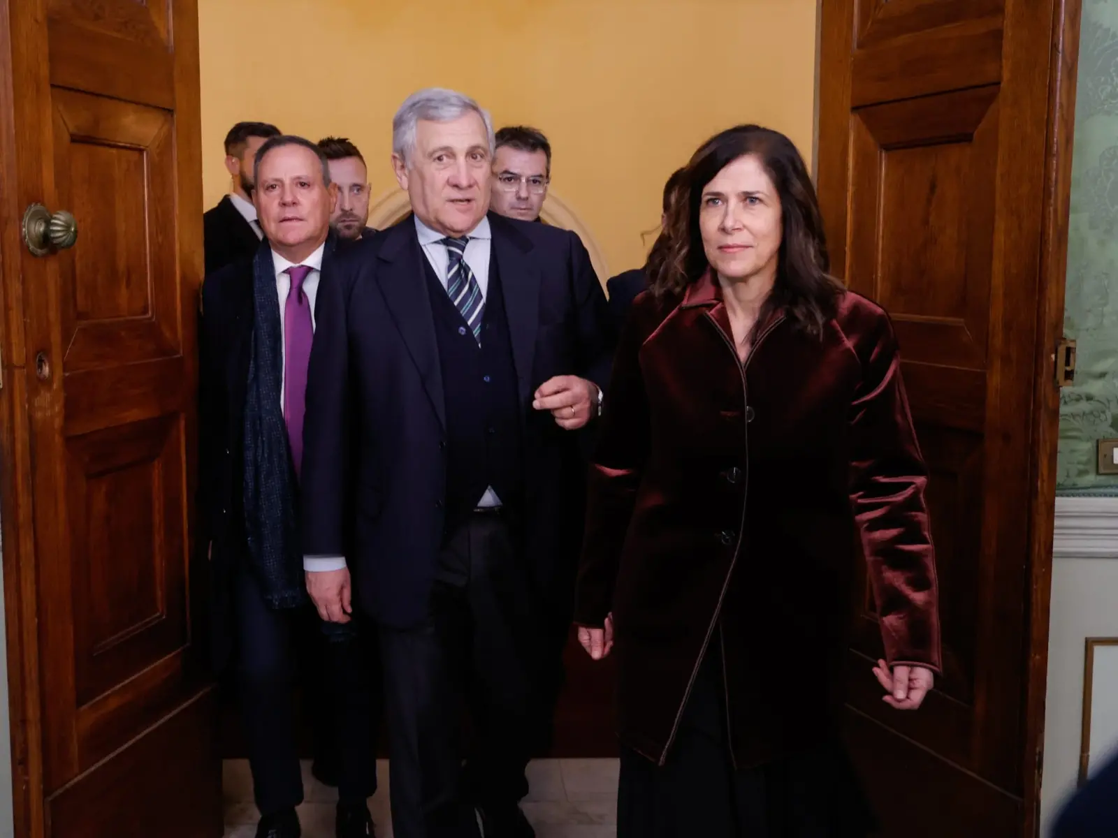 Tajani a Cagliari con Todde (foto L'Unione Sarda)