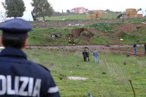 Il campo dove sono stati trovati i rottami del Cessna