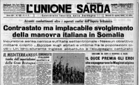 Il combattimento raccontato sulle pagine de L'Unione Sarda