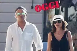 Roberto Mancini con la nuova compagna