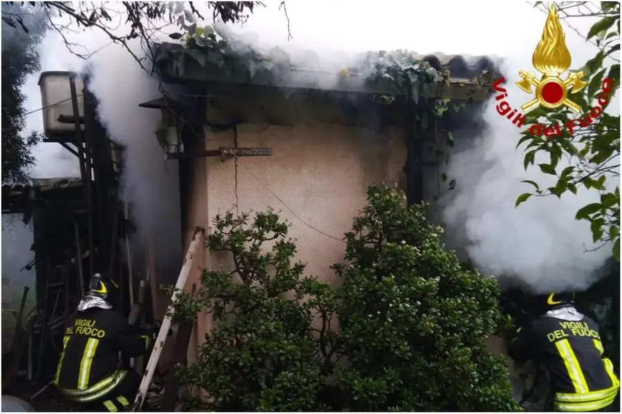 L'intervento dei vigili del fuoco