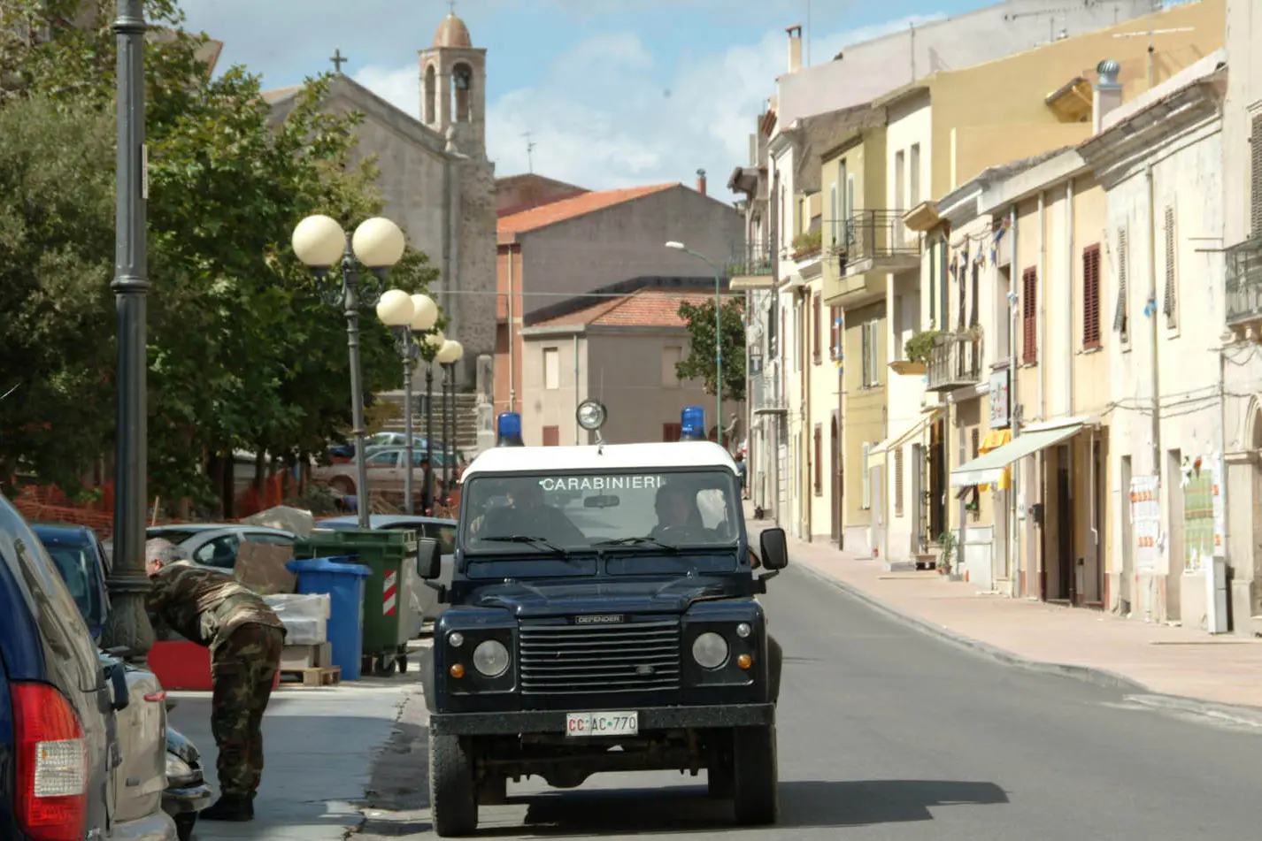 Carabinieri a Bonorva (Archivio L'Unione Sarda)