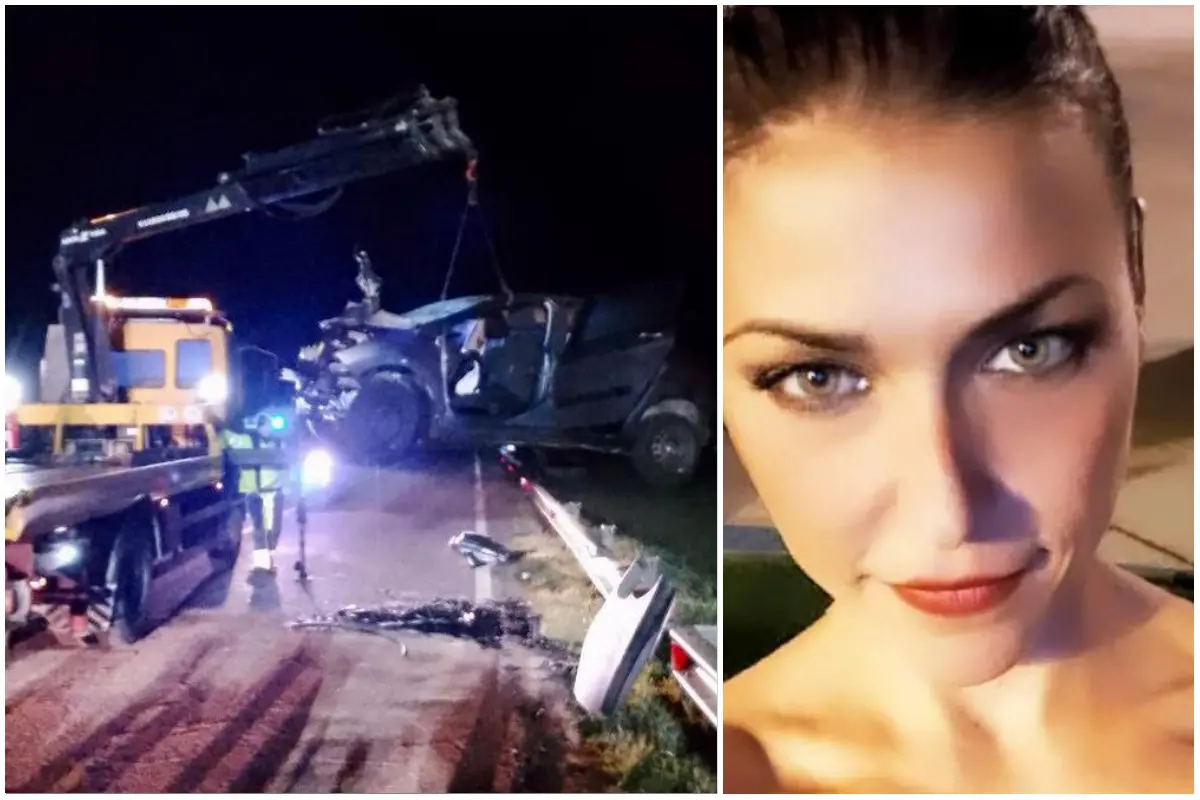 Lucia Virdis and the removal of one of the vehicles involved (Photo Carabinieri)
