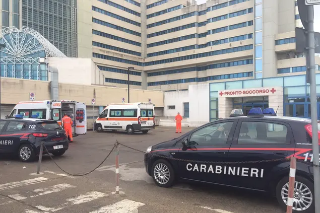 L'ingresso del Pronto soccorso del Brotzu