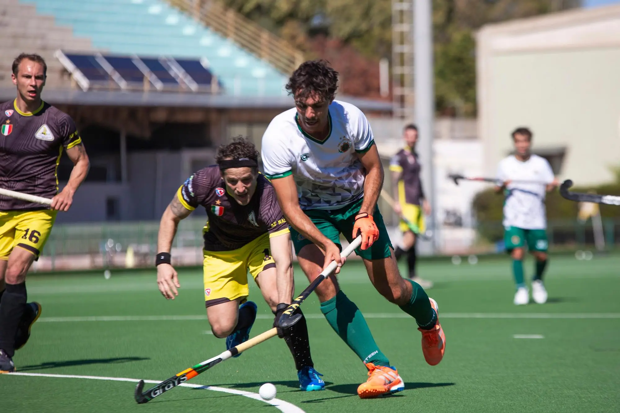 Il tedesco Nick Germerschausen ha segnato la rete della vittoria dell'Amsicora sul Brà (Foto Carla D'Alberto)