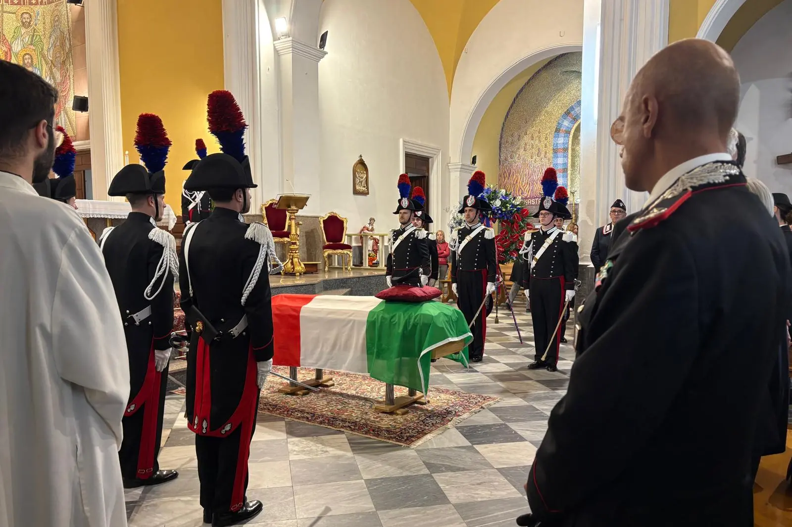 I funerali di Sebastiano Marrone a Buddusò (foto Busia)