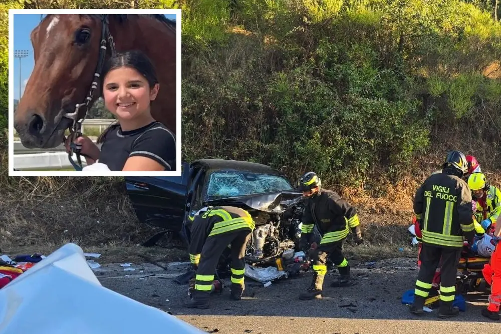 L'incidente, nel riquadro Alessandra Cottu