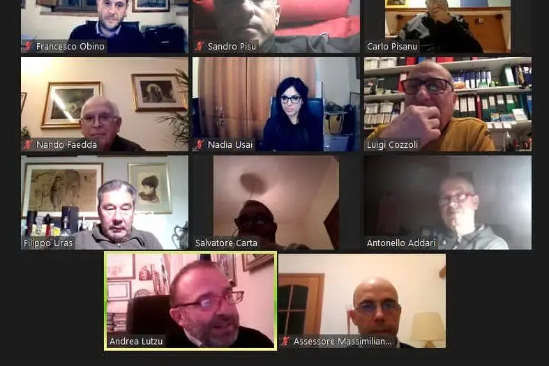 La riunione online della Fondazione Sartiglia