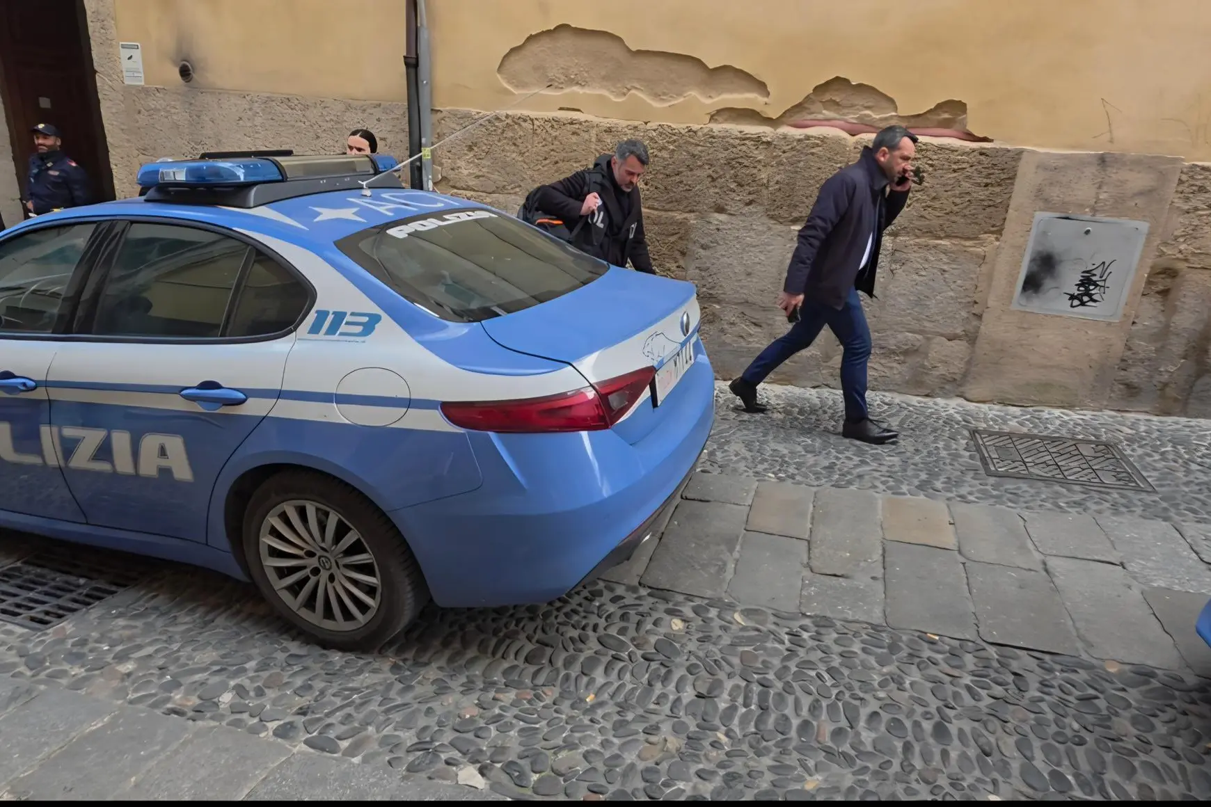 Michele Mecca, capo della squadra mobile, sul luogo dell'accaduto (Foto: Emanuele Floris)