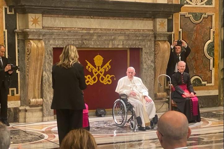 Vaticano: Chiara Seazzu, direttore dell’Aou di Cagliari, in udienza da Papa Francesco
