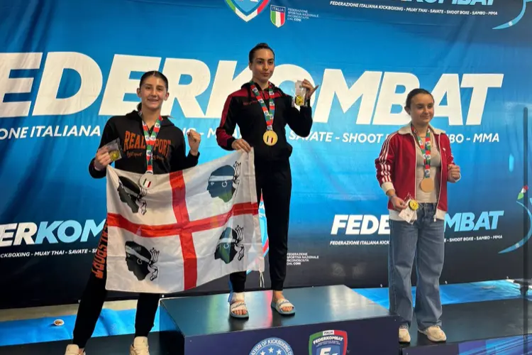 Sara Roggio sul podio (foto concessa)