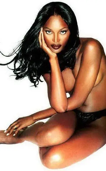 Una delle foto più famose di Naomi Campbell