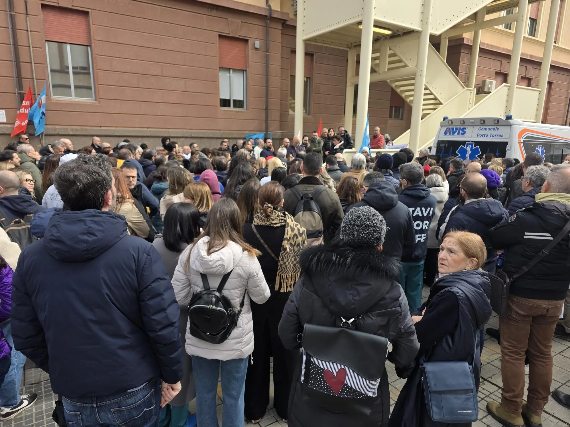 Un sit-in della dirigenza medica Aou