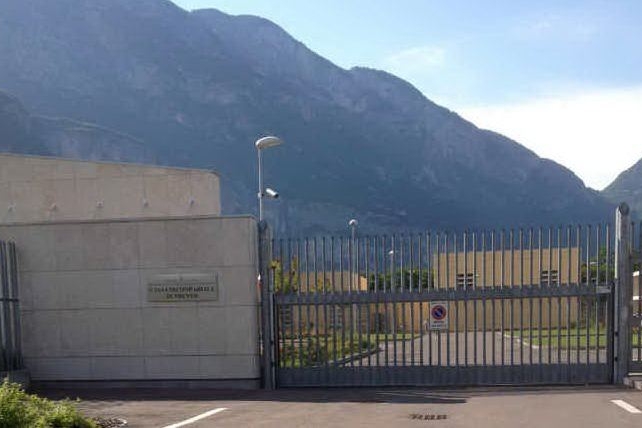 L'ingresso del carcere di Trento (Ansa