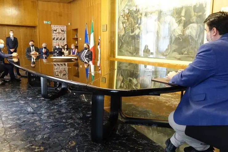 L'incontro a Villa Devoto (Foto Ufficio stampa)