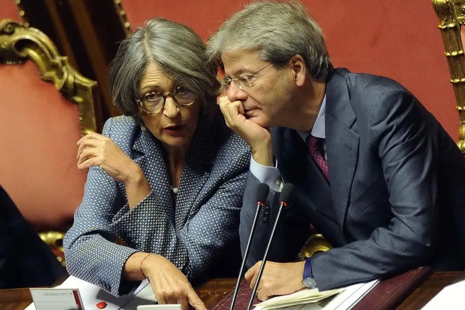 Anna Finocchiaro e Paolo Gentiloni
