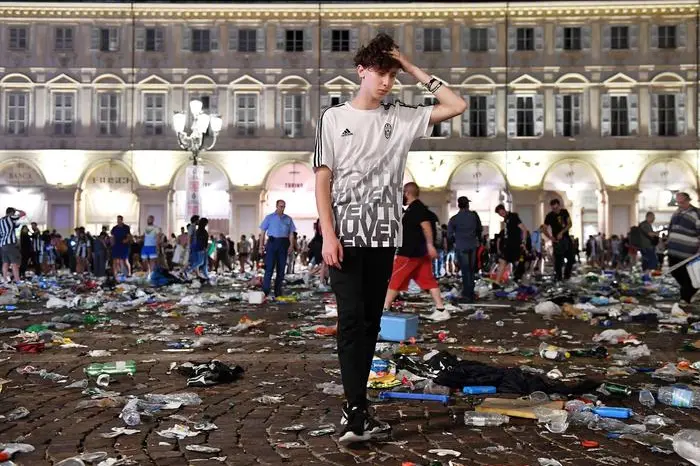 La disperazione di un tifoso juventino