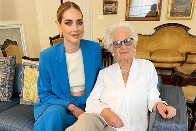 Chiara Ferragni e Liliana Segre (foto Instagram)