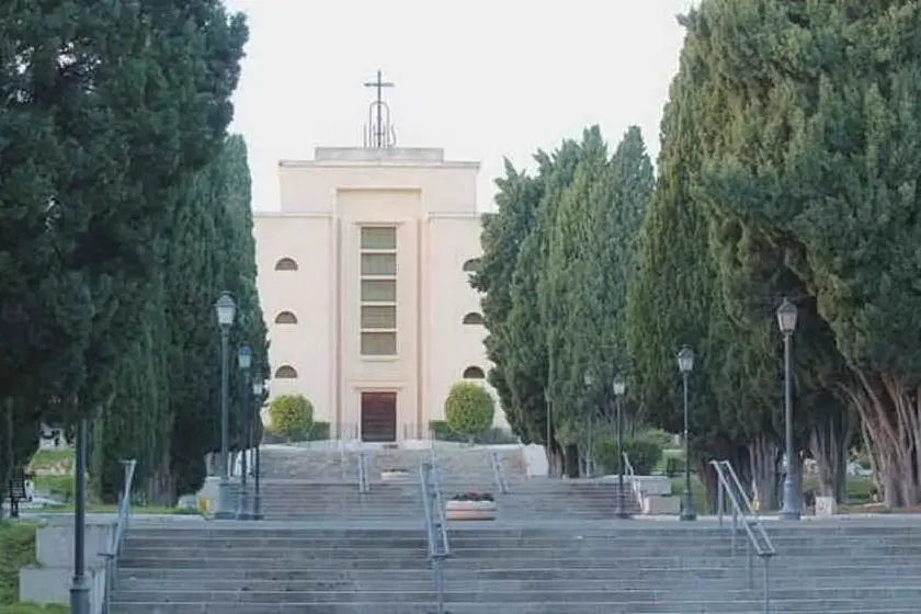 Il cimitero di San Michele (Archivio L'Unione Sarda)