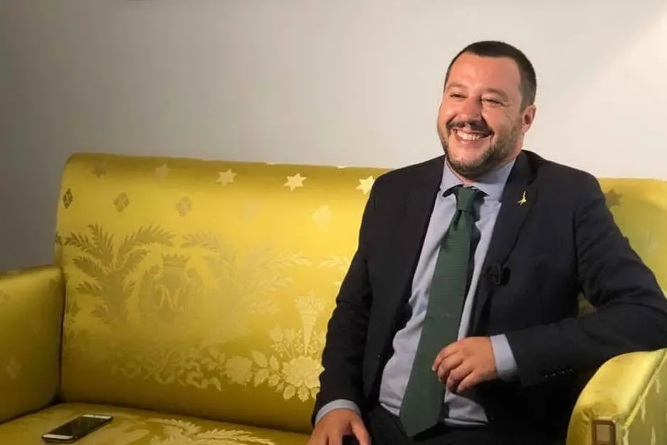 Il ministro dell'Interno Matteo Salvini (foto Twitter)
