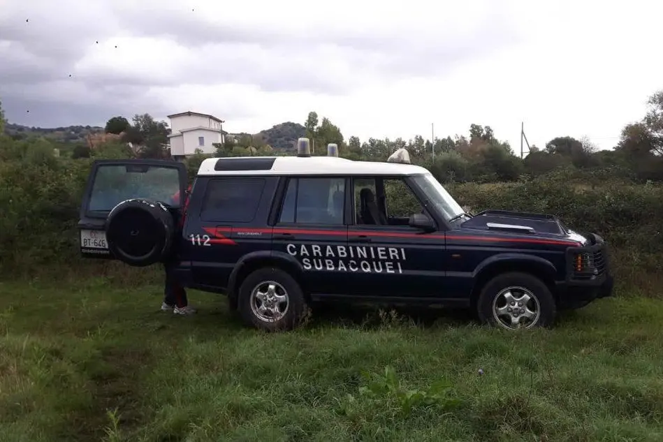 Il luogo della tragedia (foto carabinieri)