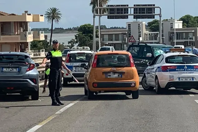 L'incidente a Genneruxi (foto L'Unione Sarda)