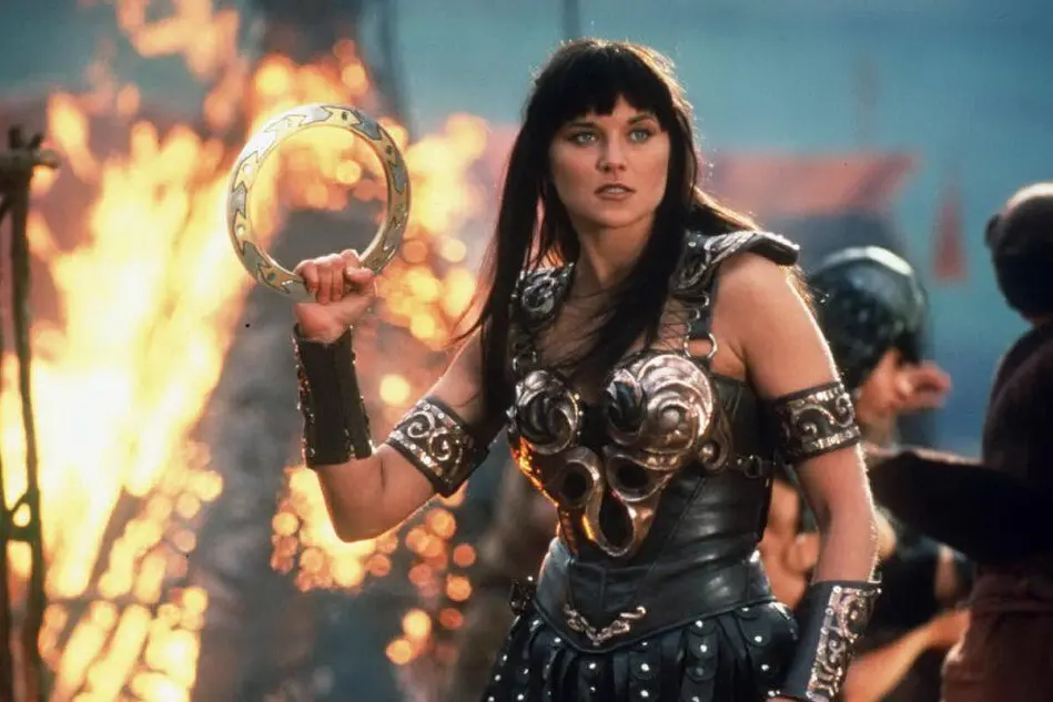 Lucy Lawless nei panni di Xena