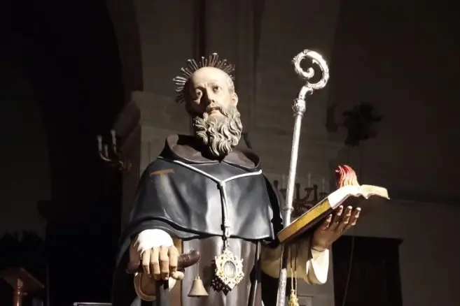 La statua di Sant'Antonio Abate a Castelsardo (foto concessa)