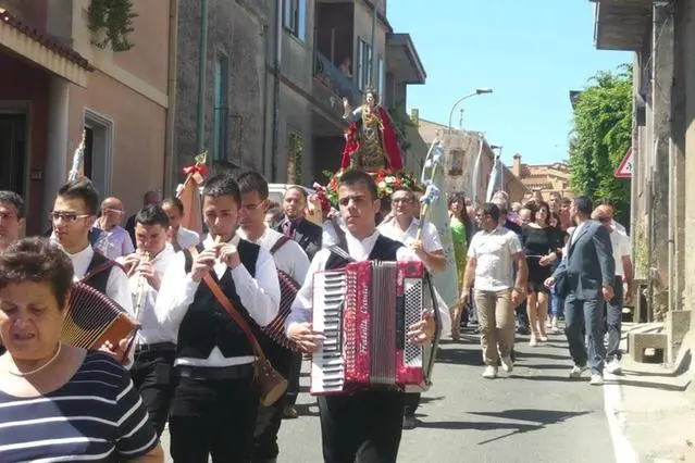 La processione di Santa Barbara (foto di repertorio, L'Unione Sarda - Andrea Serreli)
