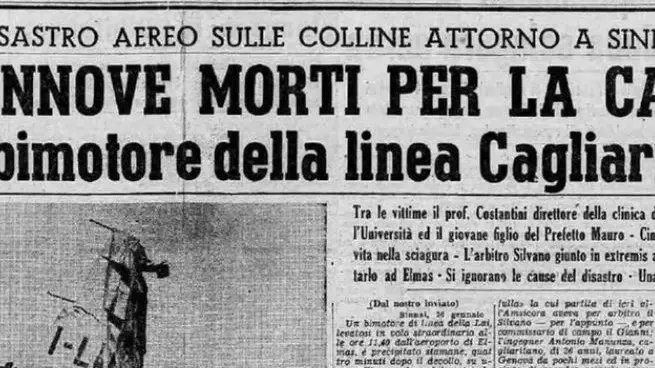 Sinnai settant anni fa l aereo della Lai precipit sulle colline