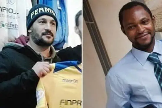 Amedeo Mancini e Emmanuel Chidi Namdi