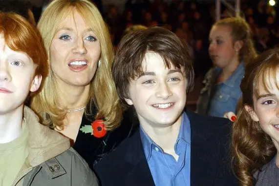 J.K. Rowling con gli attori