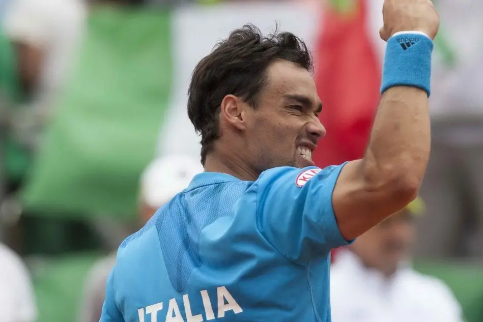 Il tennista azzurro Fabio Fognini, numero 36 del ranking Atp