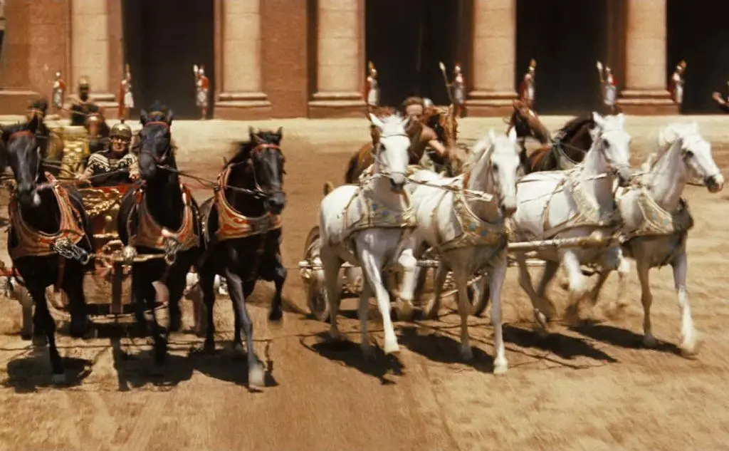La celebre scena della corsa delle bighe (foto Wikipedia)