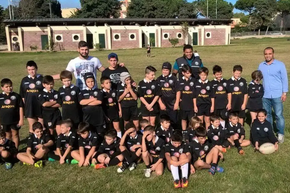 La squadra Under 10 dell'Amatori Rugby Alghero