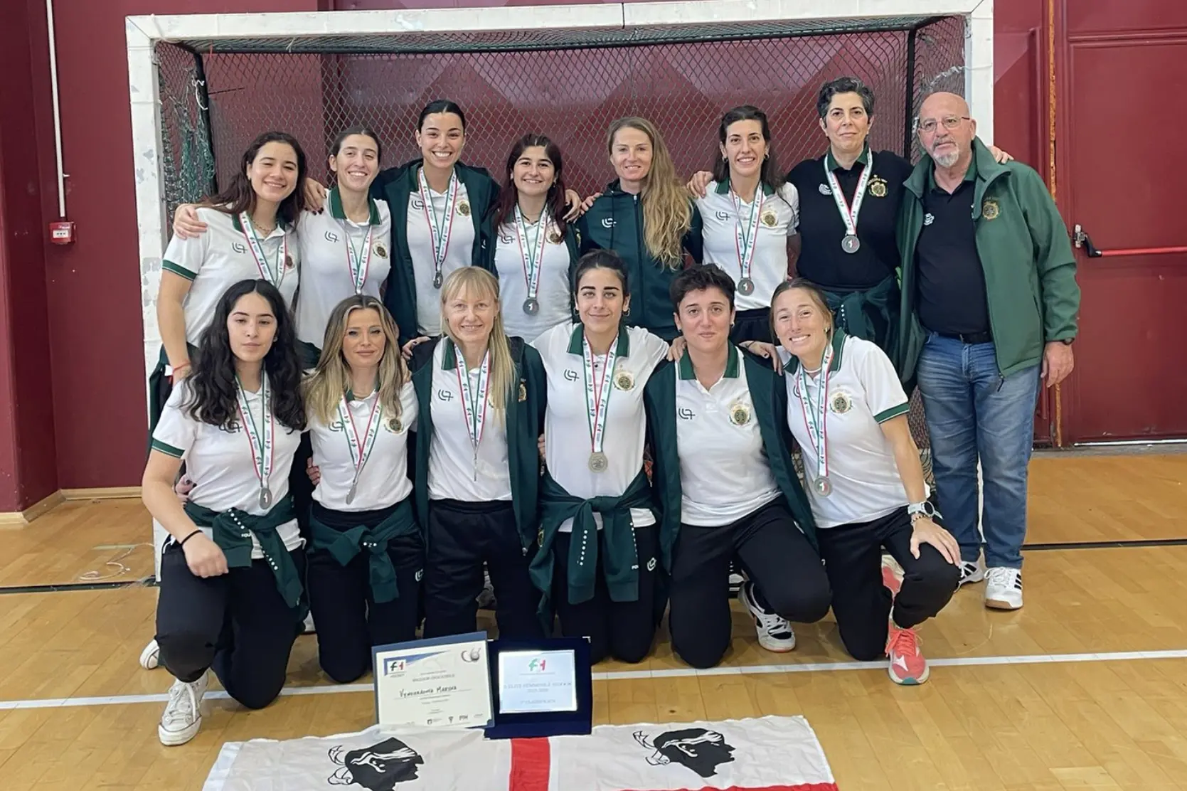 Foto dell'Amsicora nelle recente finale scudetto indoor a Bologna (Foto concessa S.G. Amsicora)