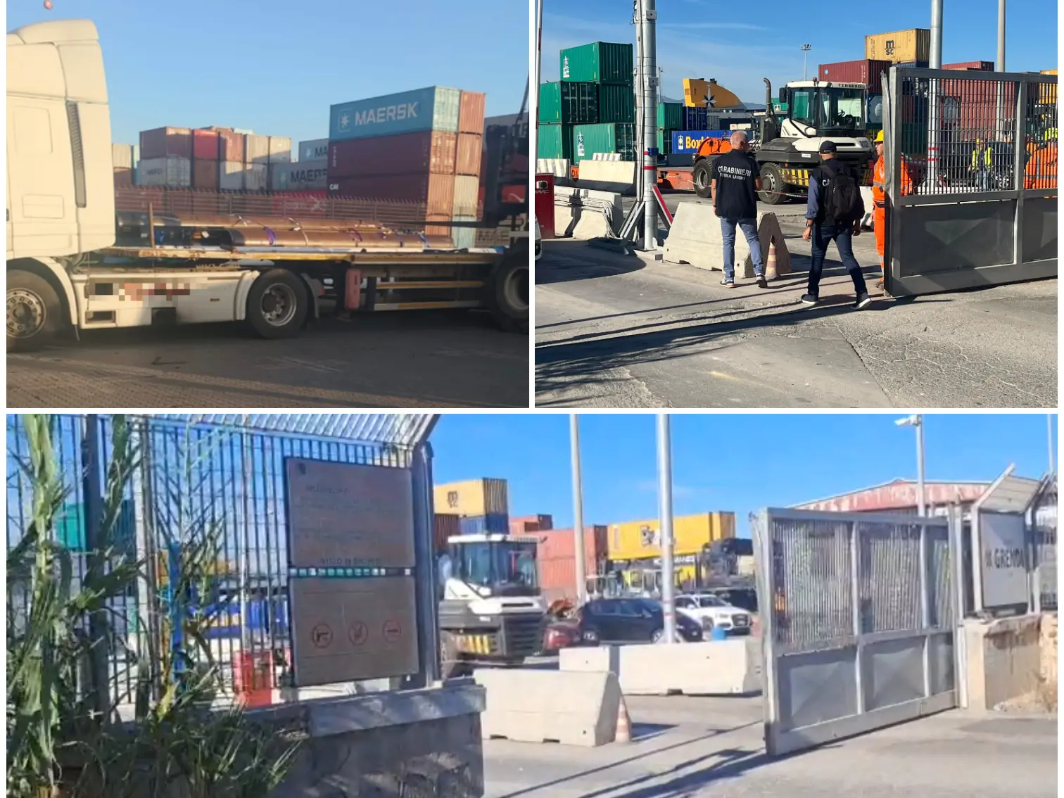 Tragedia al Porto canale, camionista schiacciato e ucciso da un carico di tubi - <a href="https://www.unionesarda.it/multimedia/