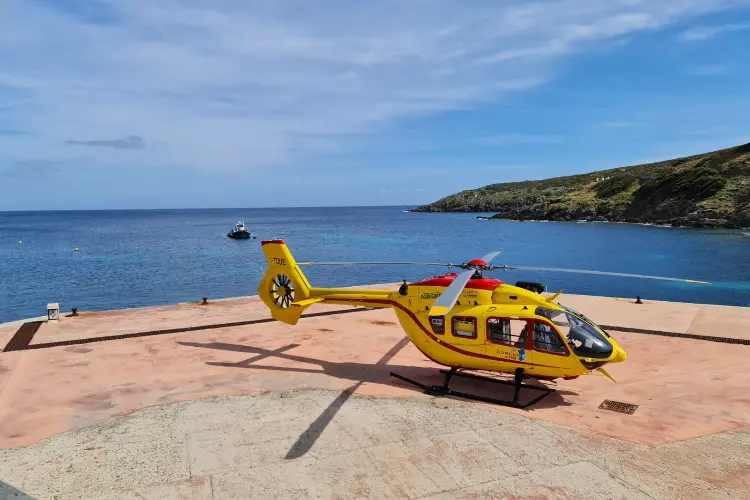 Elisoccorso all'Asinara (foto Pala)