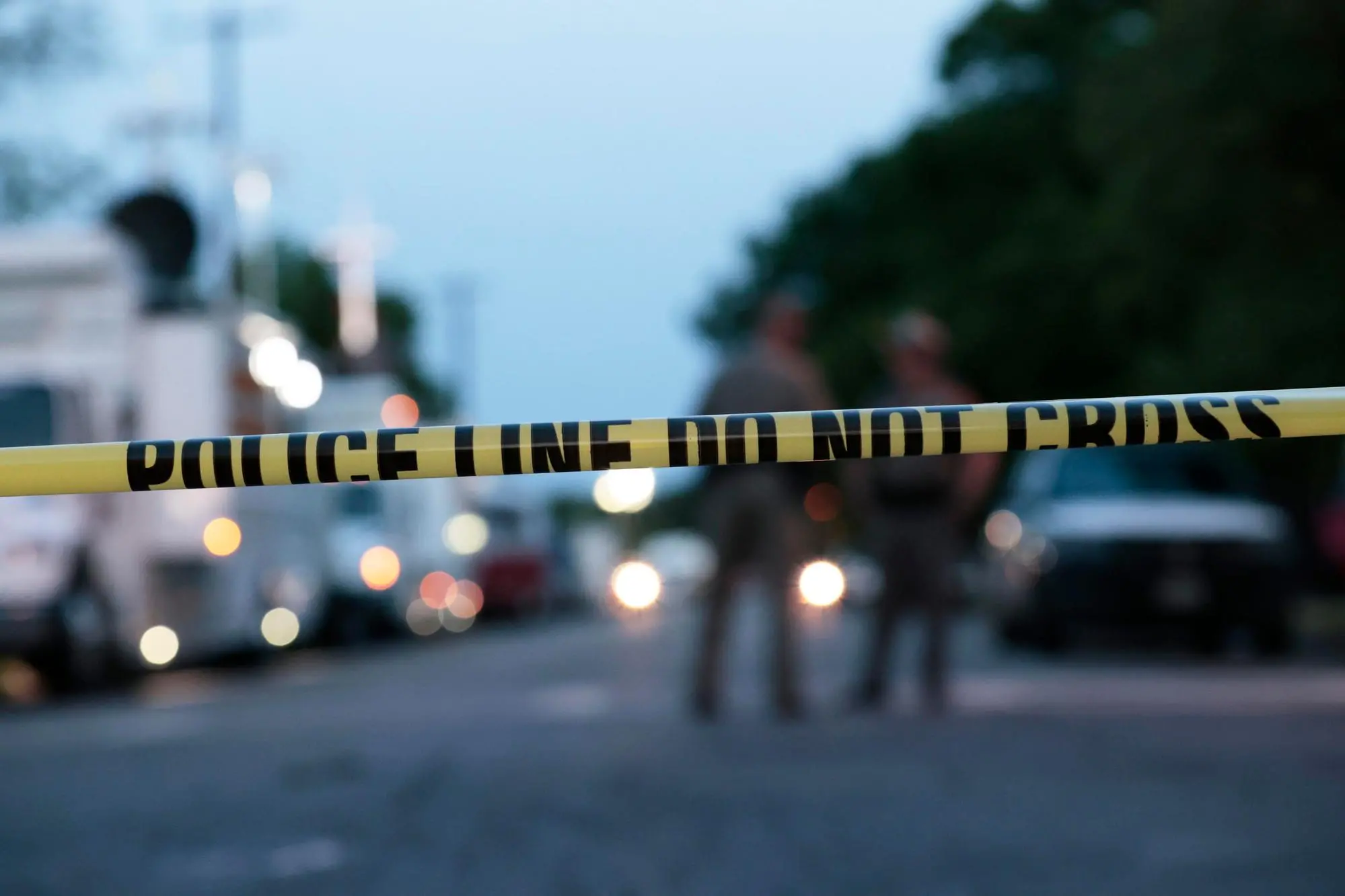 epa09974538 Police and investigators continue to work at the scene of a mass shooting at the Robb Elementary School which killed 19 children and two adults according to Texas Governor Greg Abbott in Uvalde, Texas, USA, 25 May 2022. The eighteen-year-old gunman was killed by responding officers. EPA/AARON M. SPRECHER