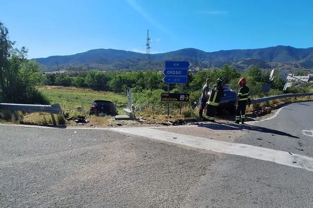 L'incidente di Siniscola (foto Ungredda)