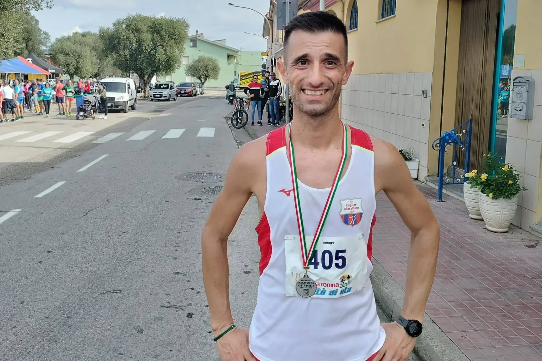 Claudio Solla, 40 anni, fondista del Cagliari Marathon Club (L'Unione Sarda - Lasio)