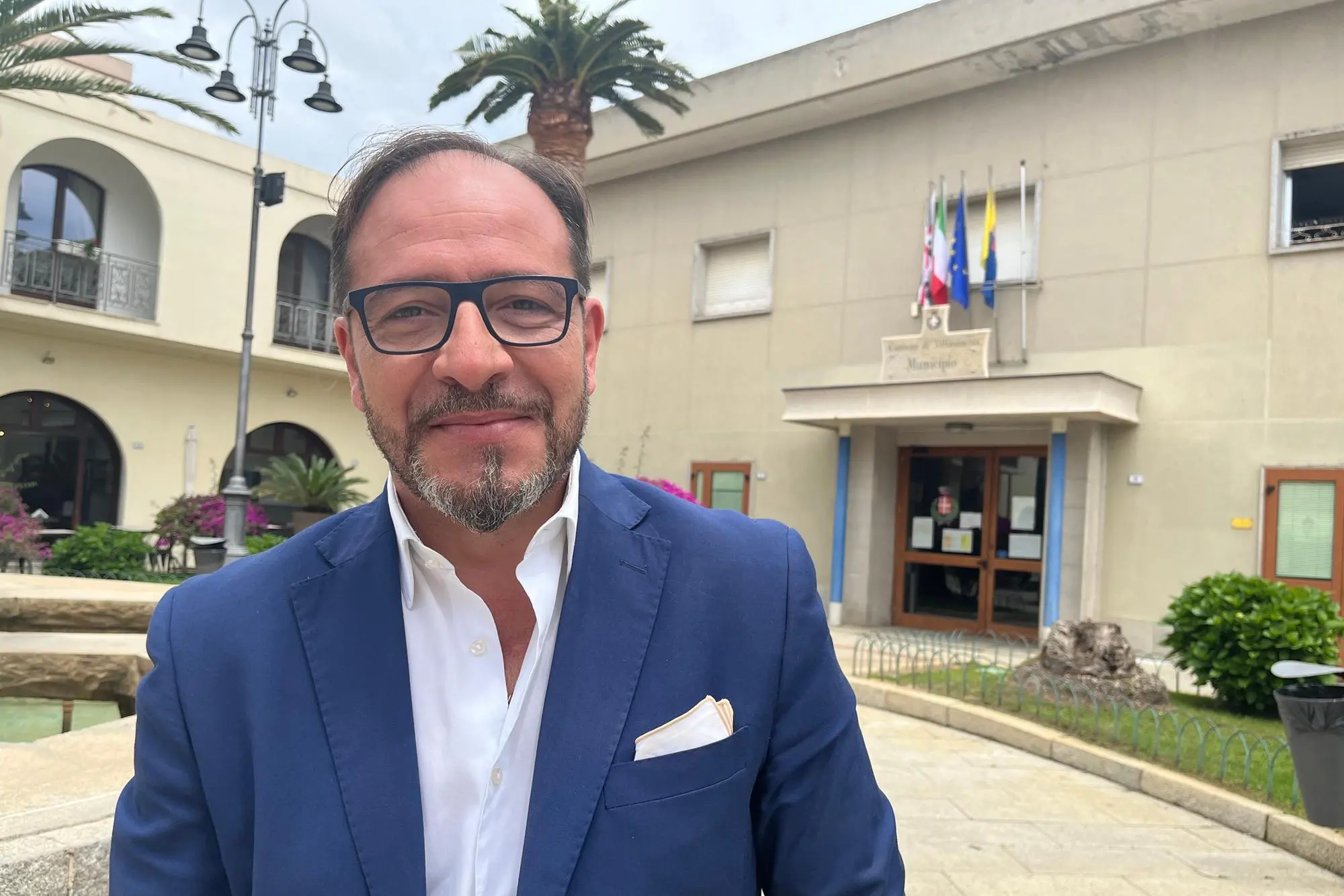 Gianluca Dessì, rieletto sindaco a Villasimius (L'Unione Sarda)