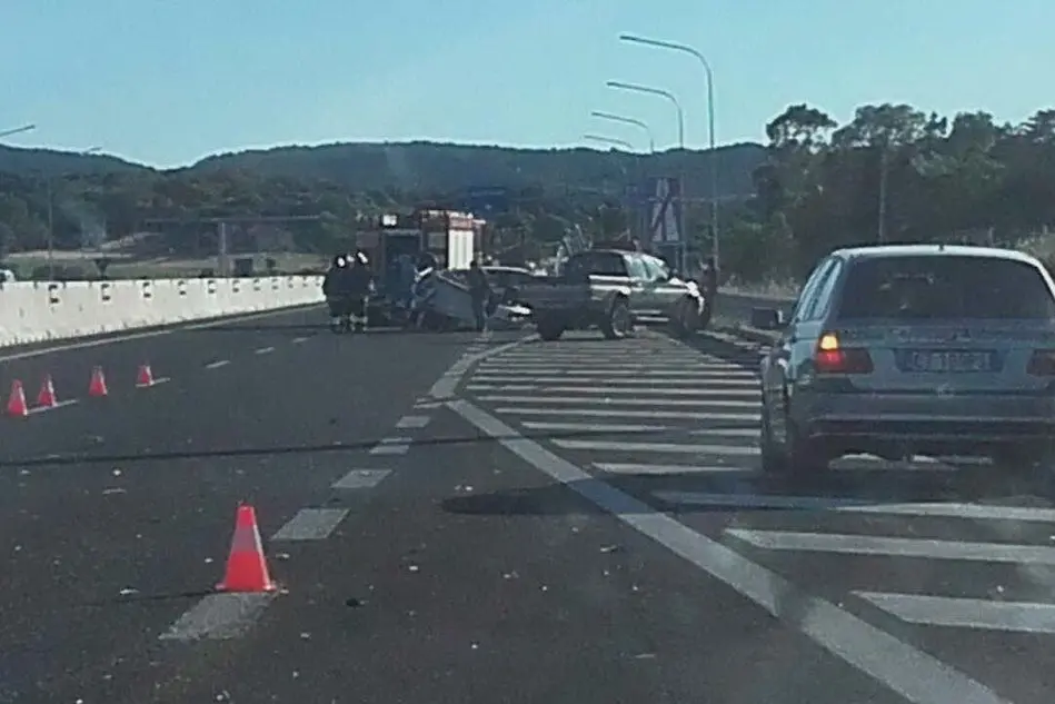 L'incidente sulla Olbia-Sassari